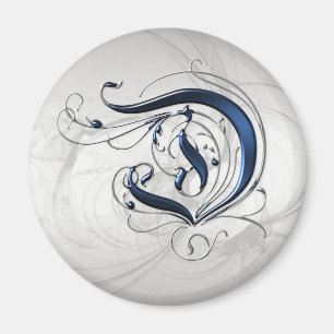 Imã Vintage inicial D