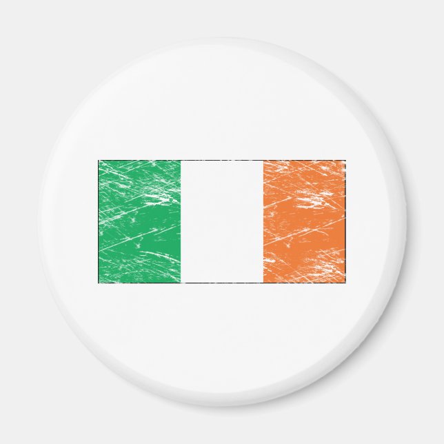 Imã Vintage Ireland Flag (Frente)