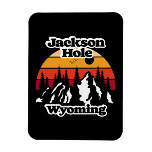 Ímã Vintage Jackson Hole Wyoming