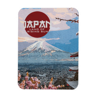 Ímã Vintage Japan Mt. Fuji Viagem