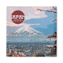 Vintage Japan Mt. Fuji Viagem