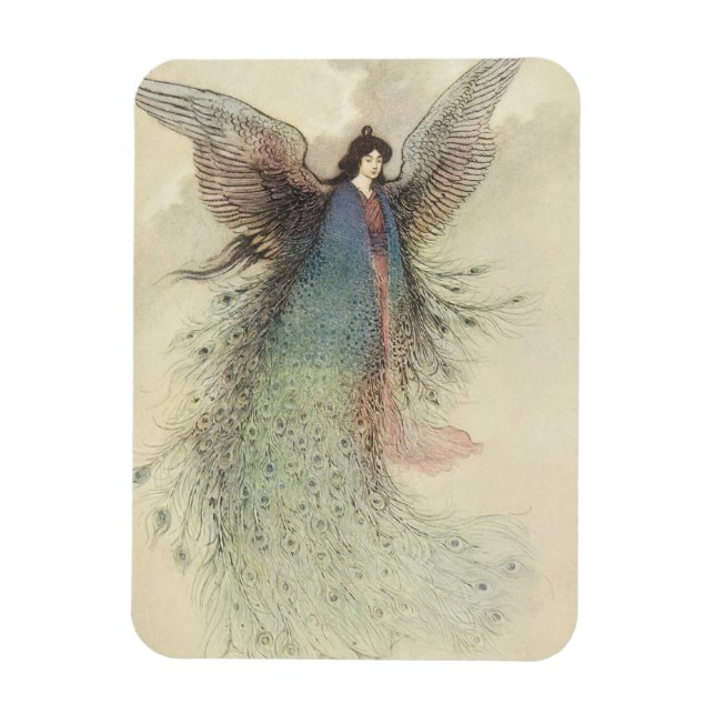 Ímã Vintage Japonês Fairy Tale, The Moon Maiden (Vertical)