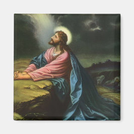 Imã Vintage Jesus Cristo Rezando, Jardim de Gethsemane