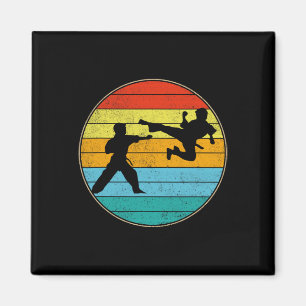 Imã Vintage Karate Kids Martial Arts Fighting Retro Ka