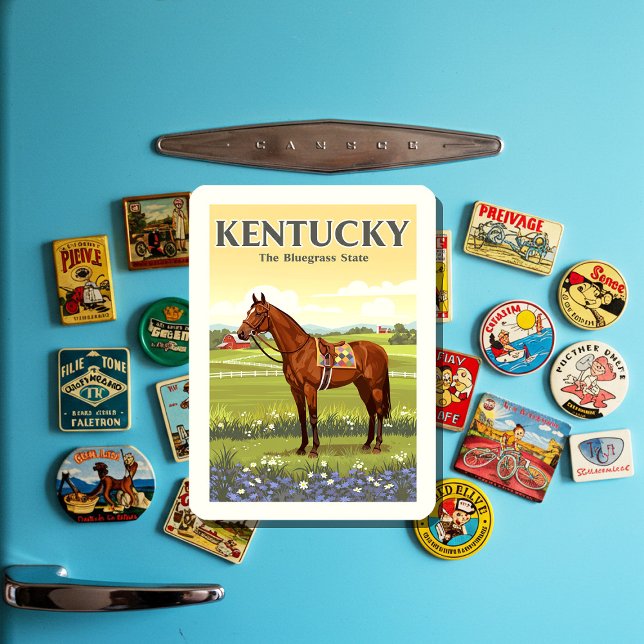 Ímã Vintage Kentucky (Criador carregado)
