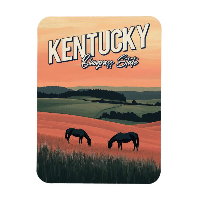 Ímã Vintage Kentucky Viagem (Vertical)