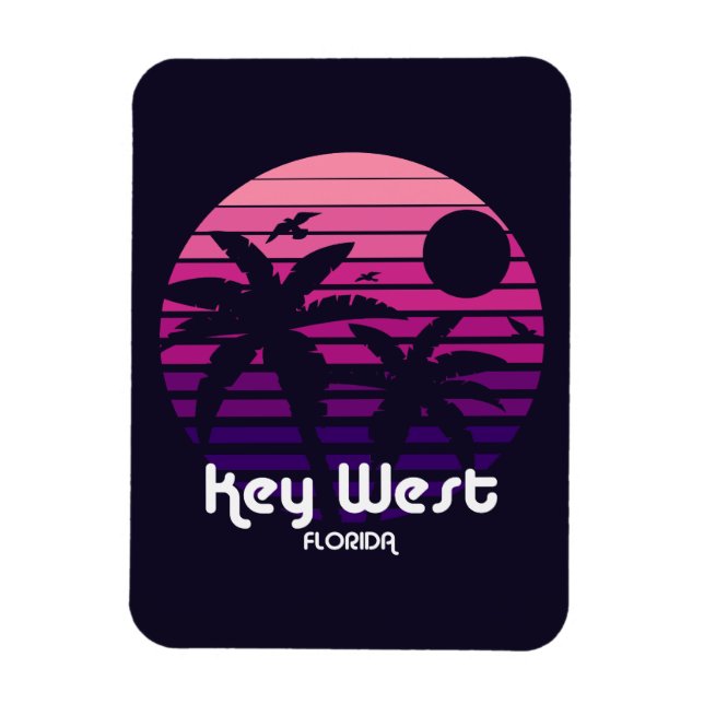 Ímã Vintage Key West Florida (Vertical)