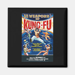 Imã Vintage Kungfu Karate Bjj Martial Arts Movie Retro
