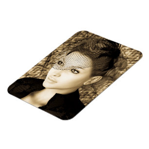 Ímã Vintage Lady