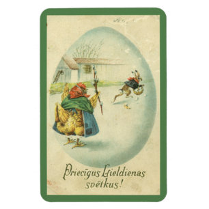 Ímã Vintage Latvian Easter