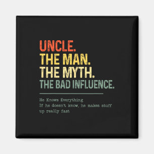 Imã Vintage Legal Uncles Club Mens Boys Divertimento D