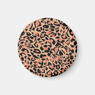 Imã Vintage Leopard Pattern Design