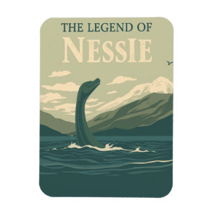 Ímã Vintage Loch Ness Monster Scotland Viagem Magnet