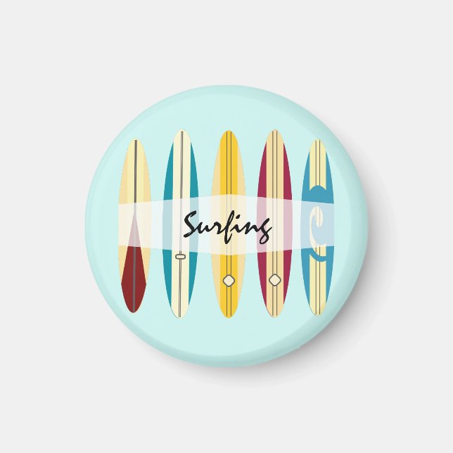 Imã Vintage Longboards (Frente)