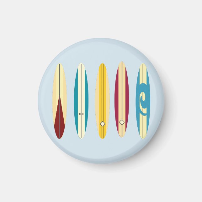 Imã Vintage Longboards (Frente)