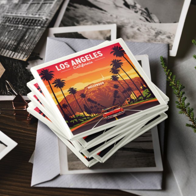 Imã Vintage Los Angeles California (Criador carregado)