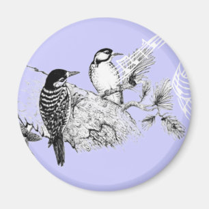 Imã Vintage Love Birds Convite Para Casamento