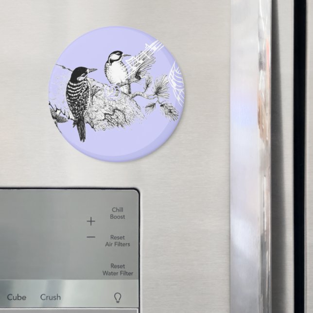 Imã Vintage Love Birds Convite Para Casamento (In Situ (Fridge))