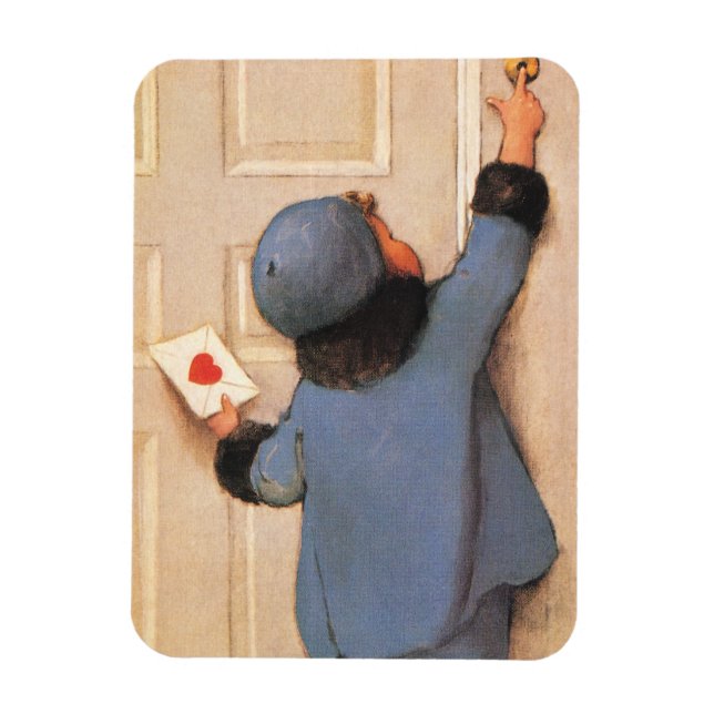 Ímã Vintage Love - Letra de Jessie Willcox Smith (Vertical)