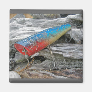 Imã Vintage Lure Blue Streak Tackle Co Waltham MÃES