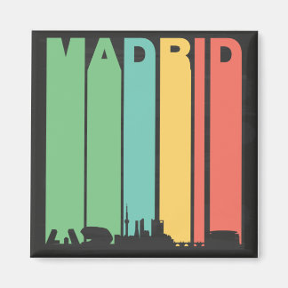 Imã Vintage Madrid Cityscape