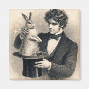 Imã Vintage Maggie e Rabbit Magic Trick