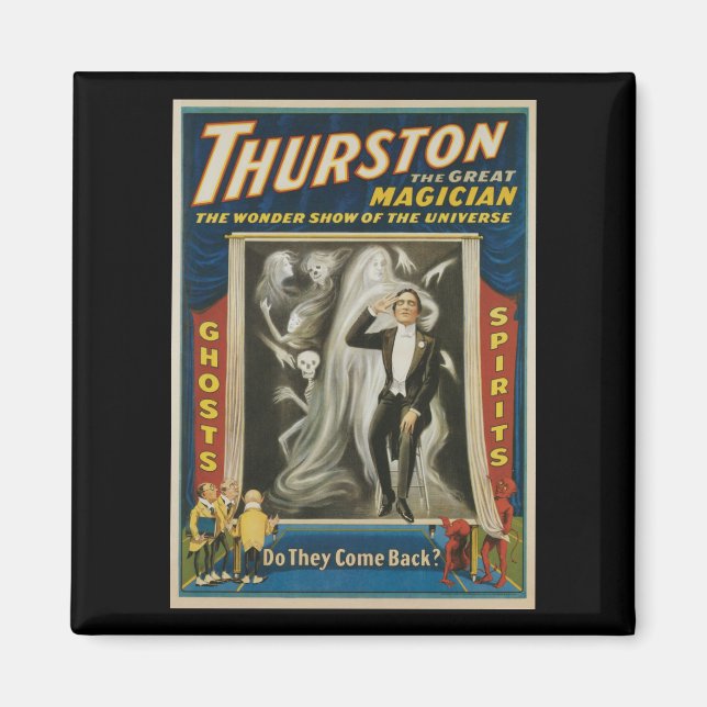 Imã Vintage Magic Poster, Thurston, The Excelente Magg (Frente)