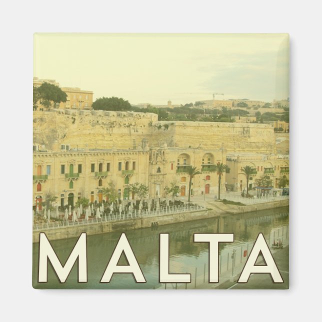 Imã Vintage Malta Magnet (Frente)