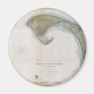 Imã Vintage Map of Provincetown