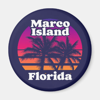 Imã Vintage Marco Island Beach Flórida
