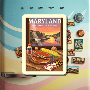 Ímã Vintage Maryland