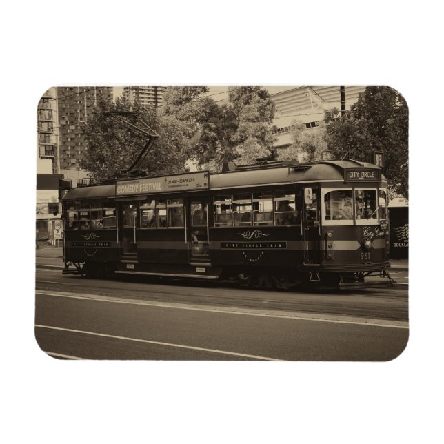 Ímã Vintage Melbourne (Horizontal)