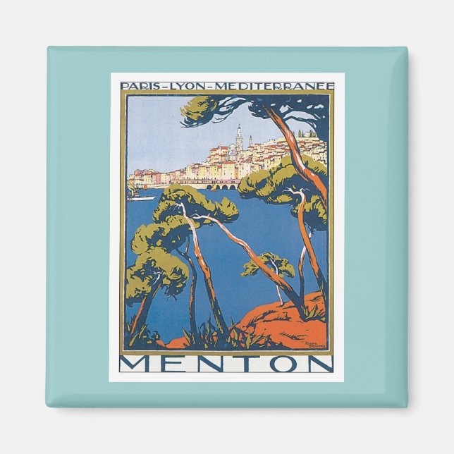Imã Vintage Menton França (Frente)