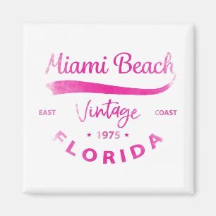 Imã Vintage Miami-Beach, Flórida, Costa Leste