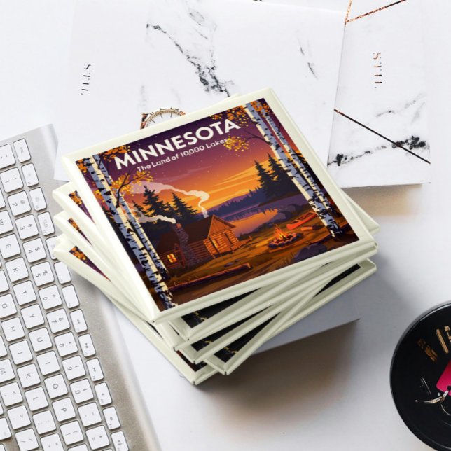 Imã Vintage Minnesota (Criador carregado)