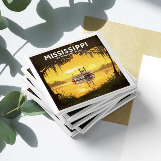 Imã Vintage Mississippi (Criador carregado)