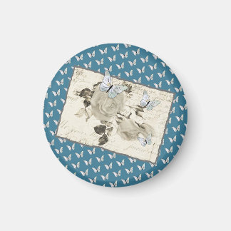 Imã Vintage mit Schmetterlingen