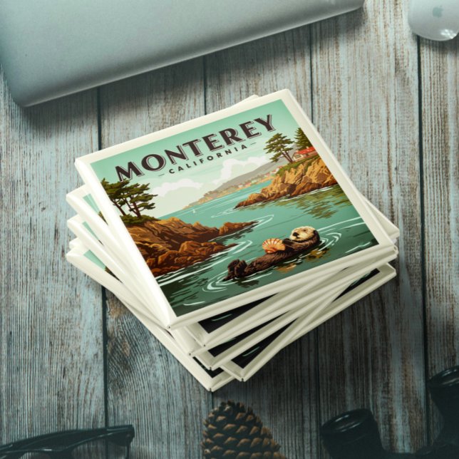 Imã Vintage Monterey California (Criador carregado)
