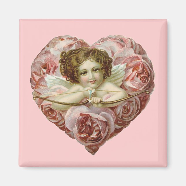 Imã Vintage Namorados Heart (Frente)