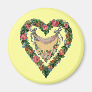 Imã Vintage Namorados Heart