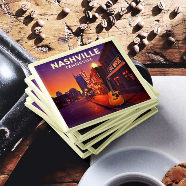 Imã Vintage Nashville Tennessee (Criador carregado)