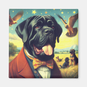 Imã Vintage Neapolitan Mastiff Pintura