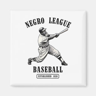 Imã Vintage Negro League Bysebyll Black History Month