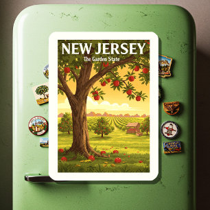 Ímã Vintage New Jersey