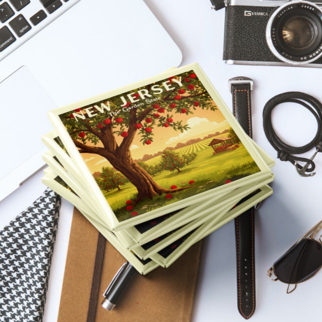 Imã Vintage New Jersey (Criador carregado)