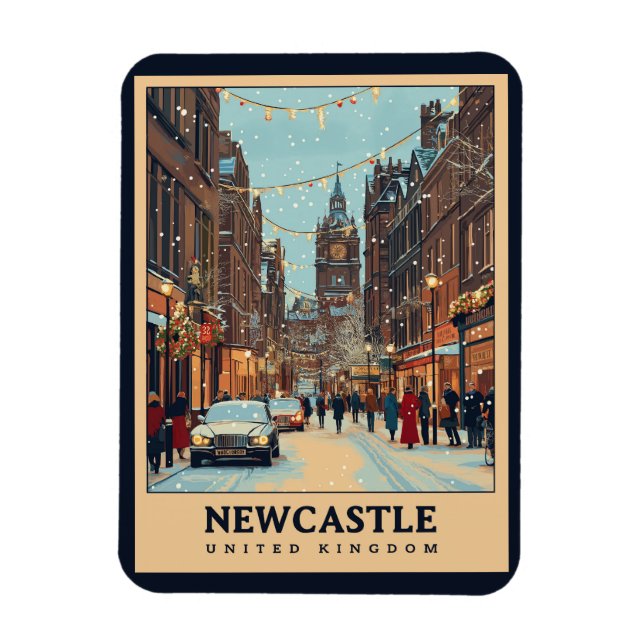 Ímã Vintage Newcastle (Vertical)