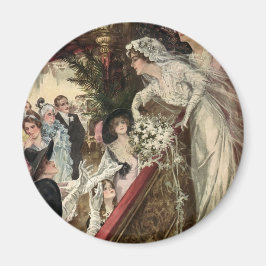 Imã Vintage Newlyweds, Buquê Vitoriano de Discussão