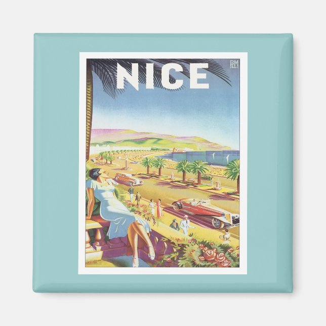 Imã Vintage Nice France (Frente)