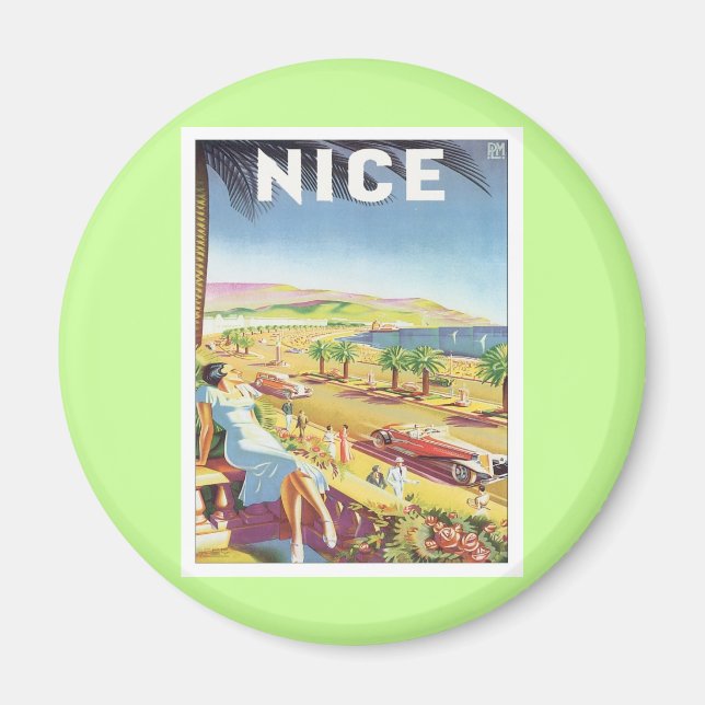 Imã Vintage Nice France (Frente)