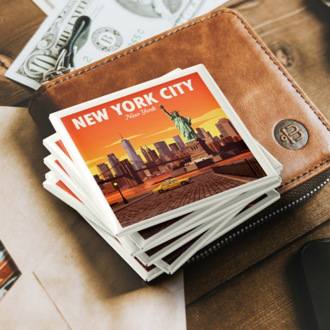 Imã Vintage Nova York (Criador carregado)